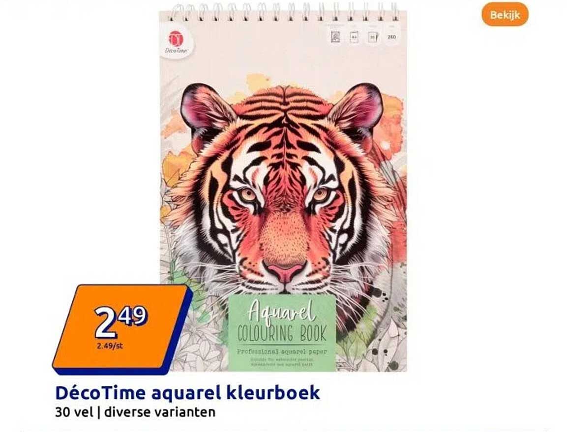 DécoTime aquarel kleurboek