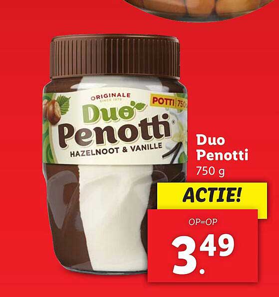 Duo Penotti Hazelnoot & Vanille 750 g