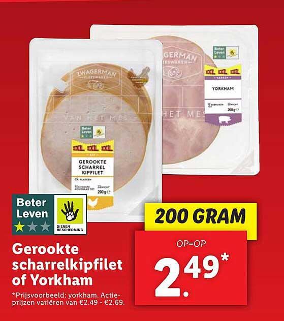 Gerookte scharrelkipfilet of Yorkham