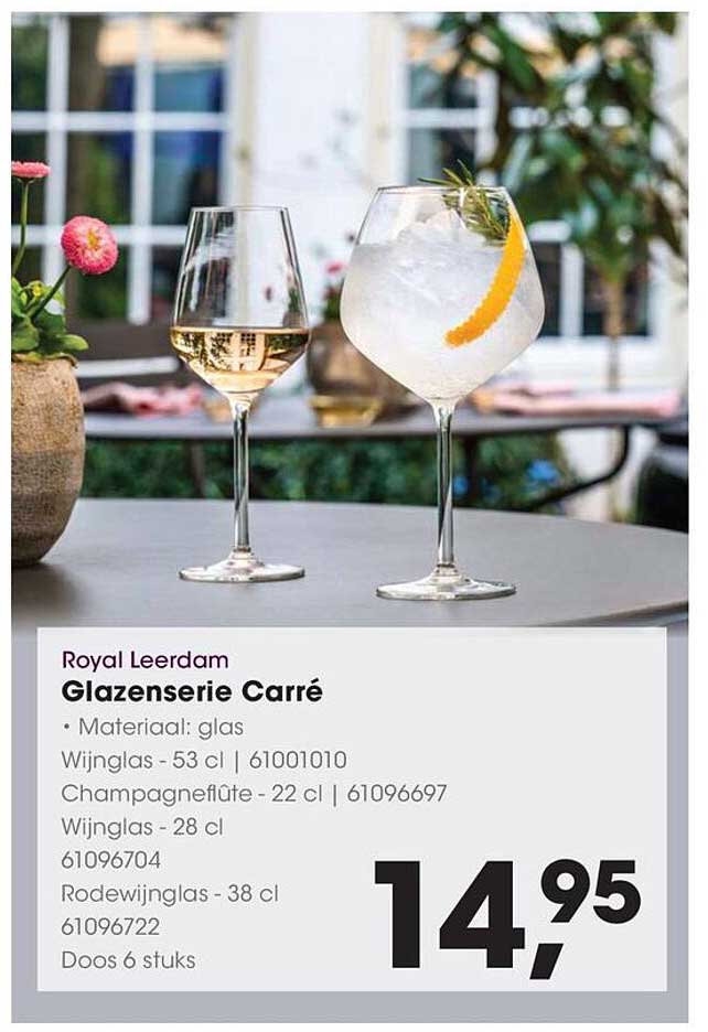 Glazenserie Carré