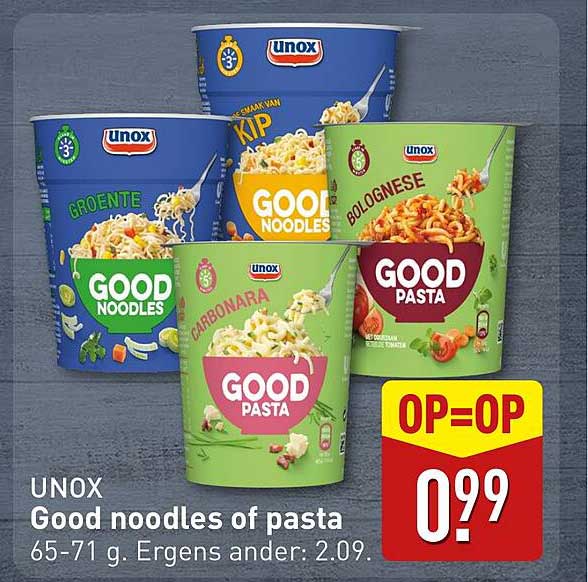 Good noodles of pasta