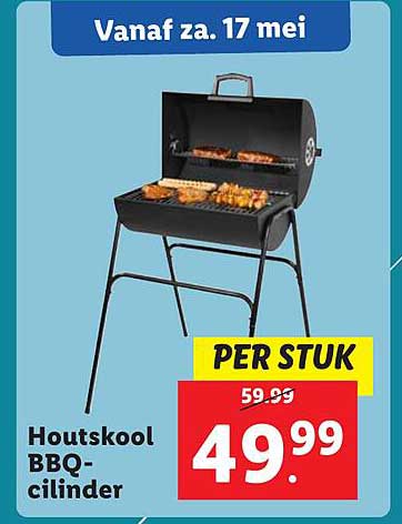 Houtskool BBQ-cilinder