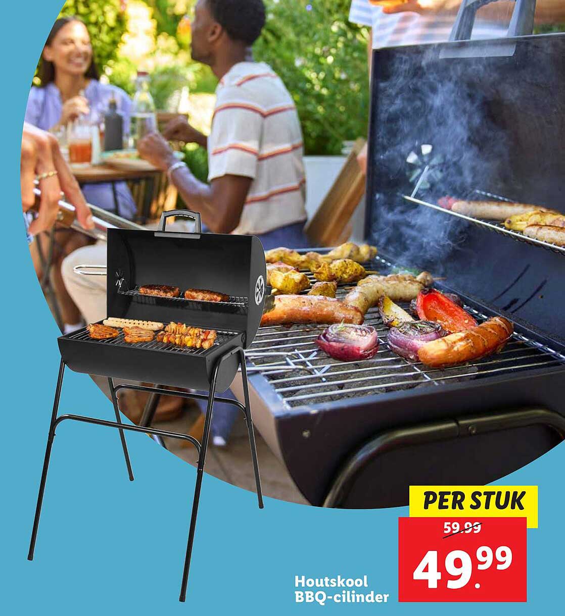 Houtskool BBQ-cilinder