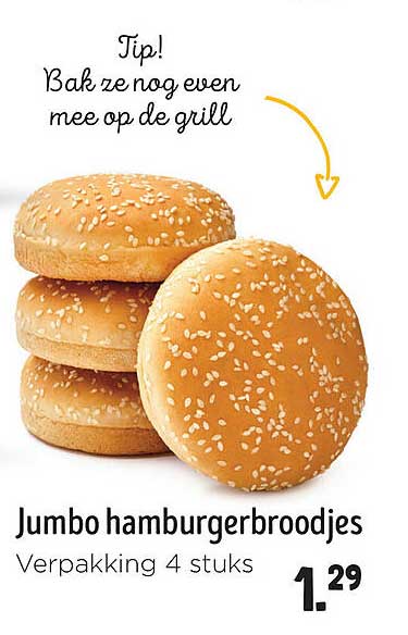 Jumbo hamburgerbroodjes