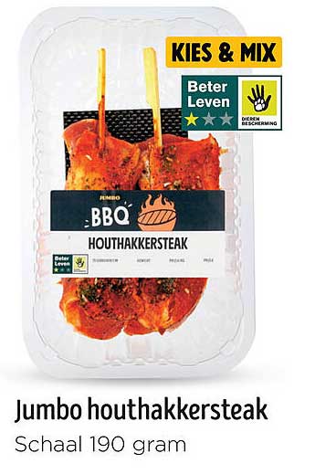 Jumbo houthakkersteak
