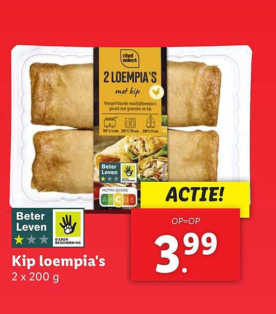 Kip loempia's 2 x 200 g