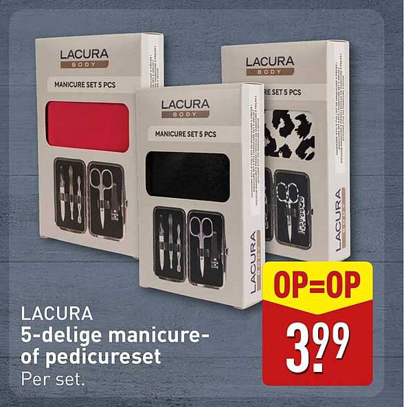 LACURA 5-delige manicure- of pedicureset