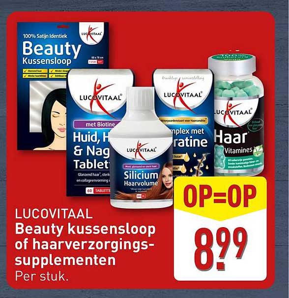 LUCO VITAAL Beauty kussensloop of haarverzorgingssupplementen
