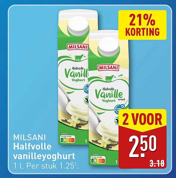 MILsani Halfvolle vanilleyoghurt