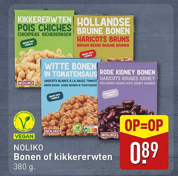 NOLIKO Bonen of kikkererwten 380 g