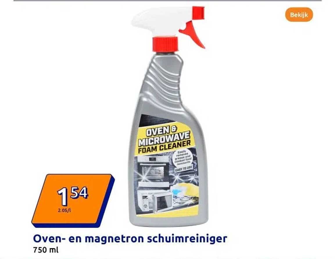 Oven- en magnetron schuimreiniger 750 ml