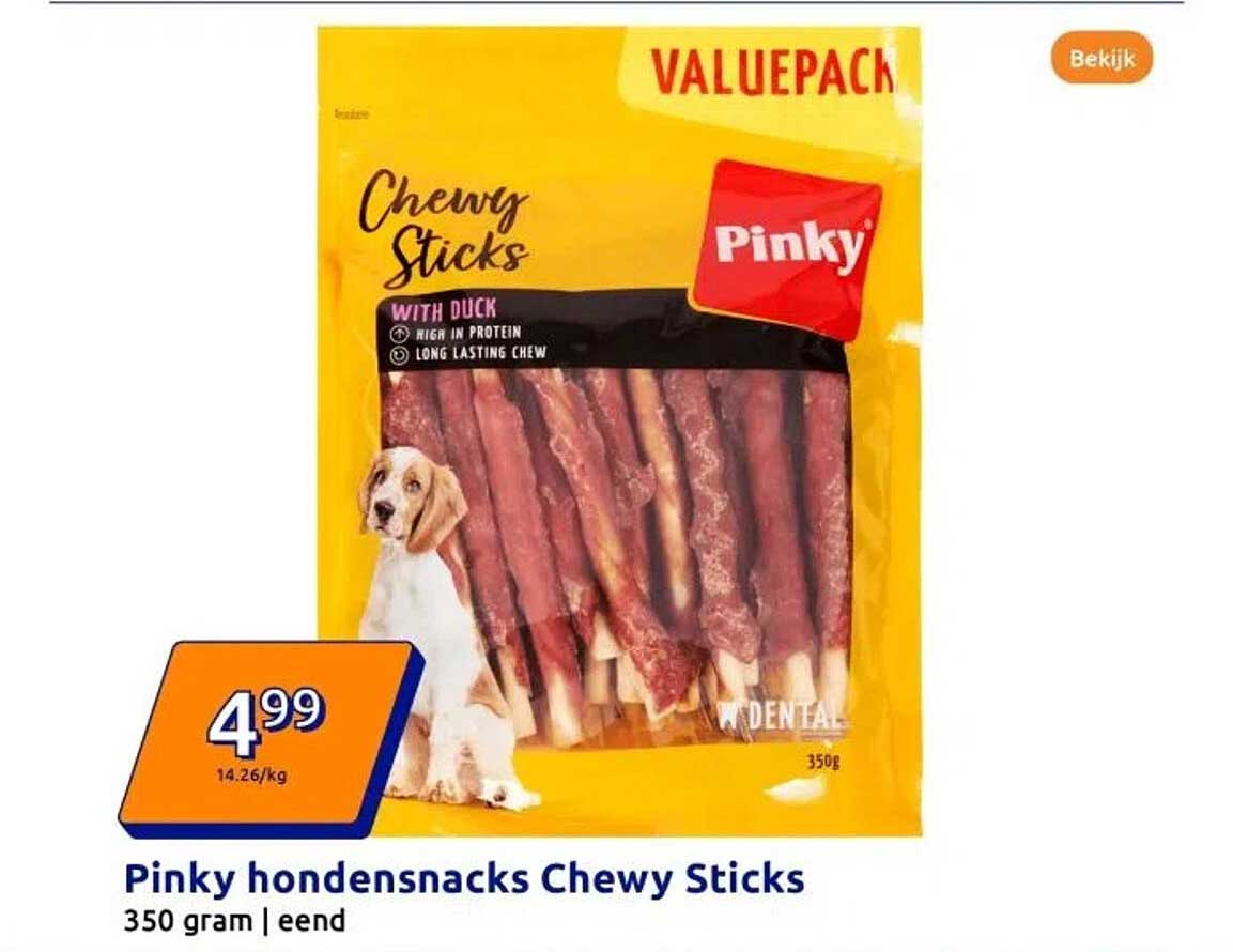 Pinky hondensnacks Chewy Sticks