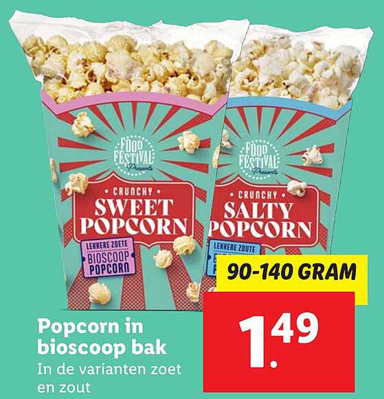 Popcorn in bioscoop bak