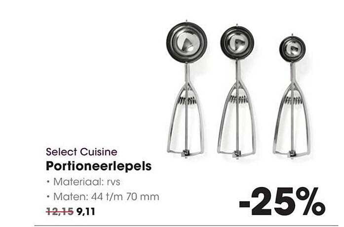 Select Cuisine Portioneerlepels