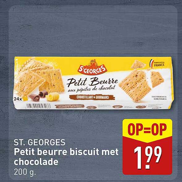 ST. GEORGES Petit beurre biscuit met chocolade