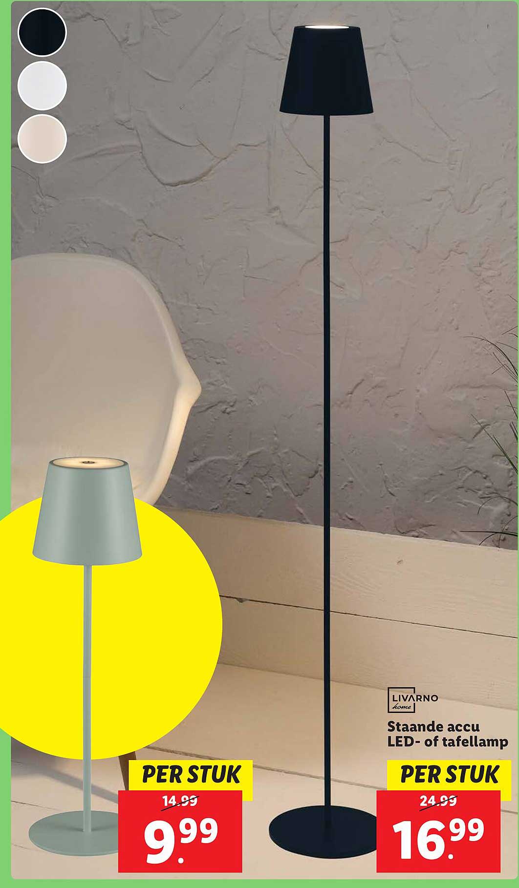 Staande accu LED- of tafellamp