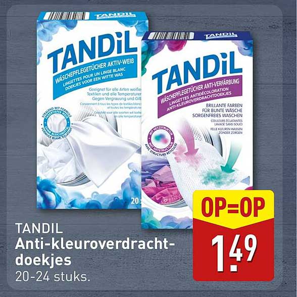 TANDIL Anti-kleuroverdracht-doekjes 20-24 stuks