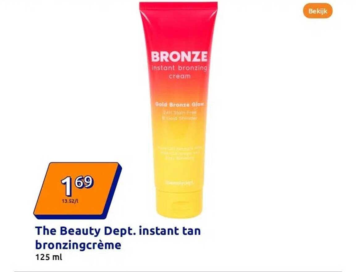 The Beauty Dept. instant tan bronzingcrème