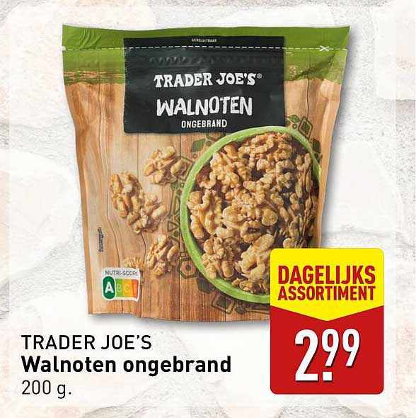 TRADER JOE’S Walnoten ongebrand 200 g.