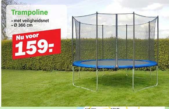 Trampoline - met veiligheidsnet - Ø 366 cm