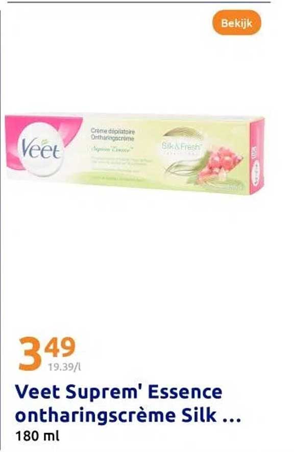 Veet Suprem' Essence ontharingscrème Silk ...