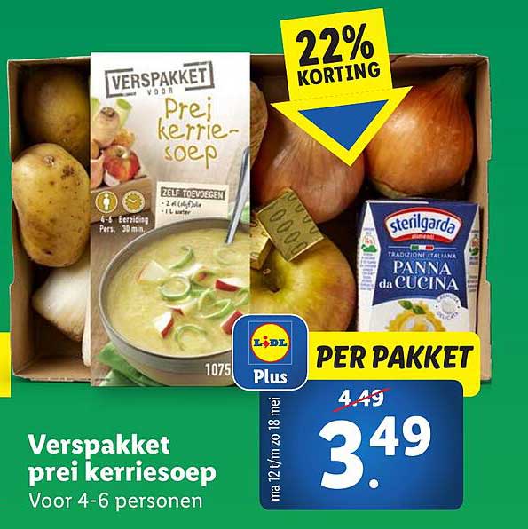 Verspakket preikerriesoep Voor 4-6 personen