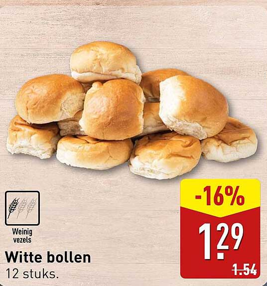 Witte bollen 12 stuks.