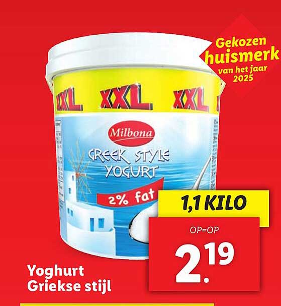 Yoghurt Griekse stijl
