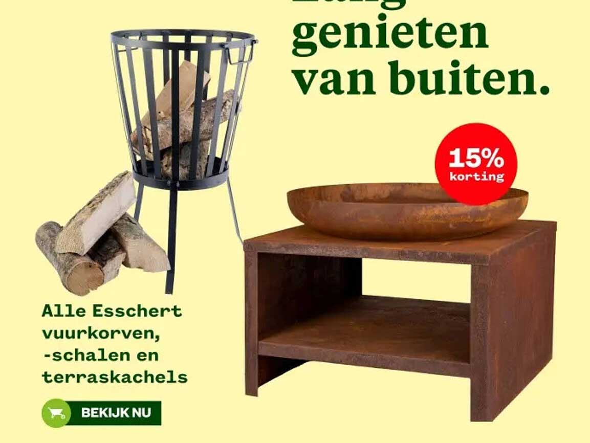 Alle Esschert vuurkoven, -schalen en terraskachels