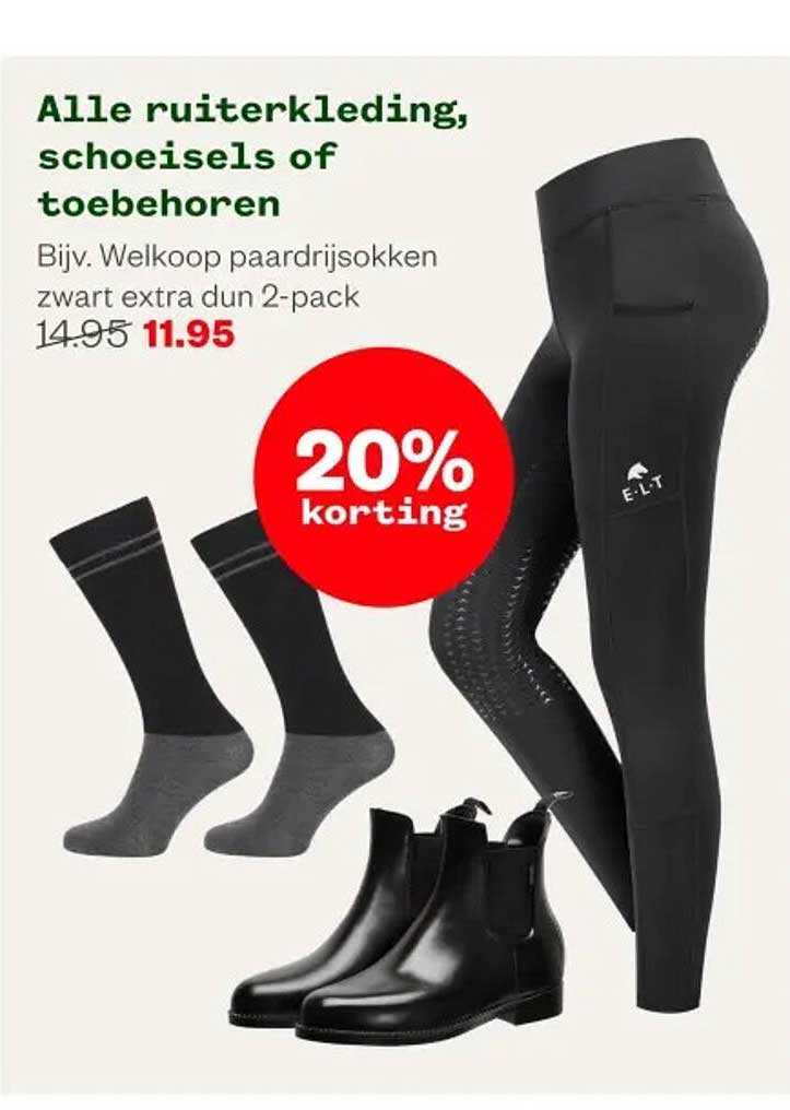 Alle ruiterkleding, schoenen of toebehoren
