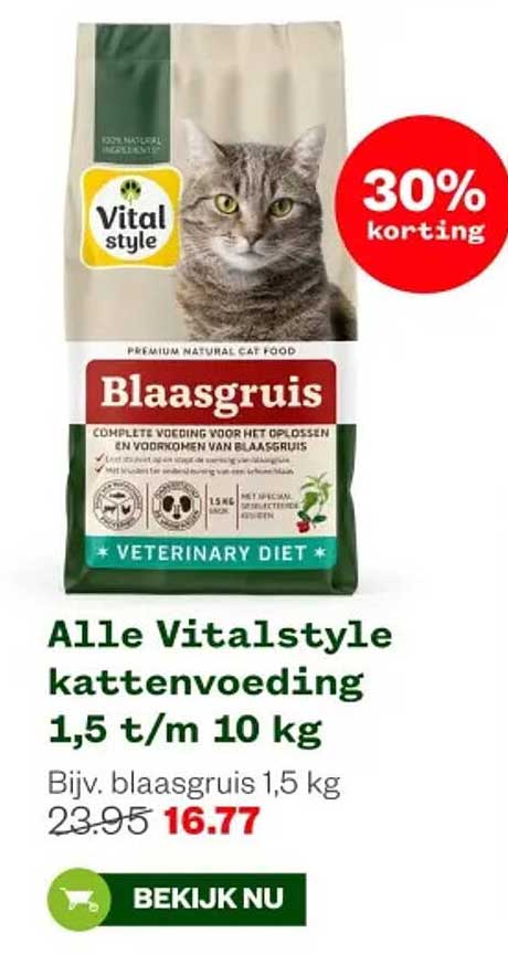 Alle Vitalstyle kattenvoeding 1,5 t/m 10 kg