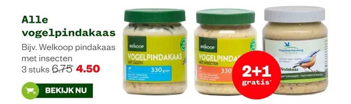 Alle vogelpindakaas