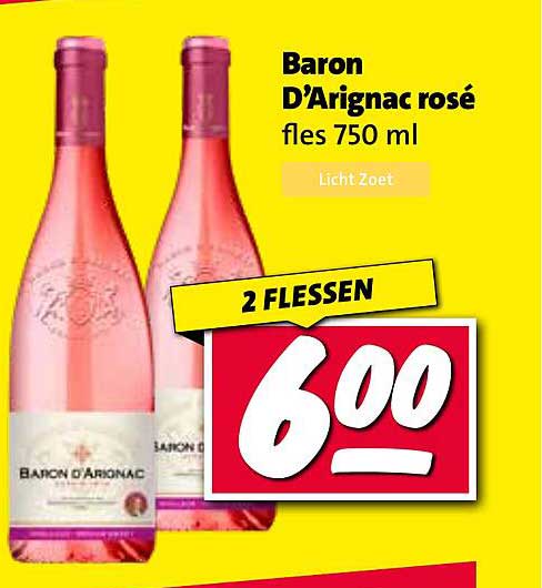 Baron D'Arignac rosé fles 750 ml