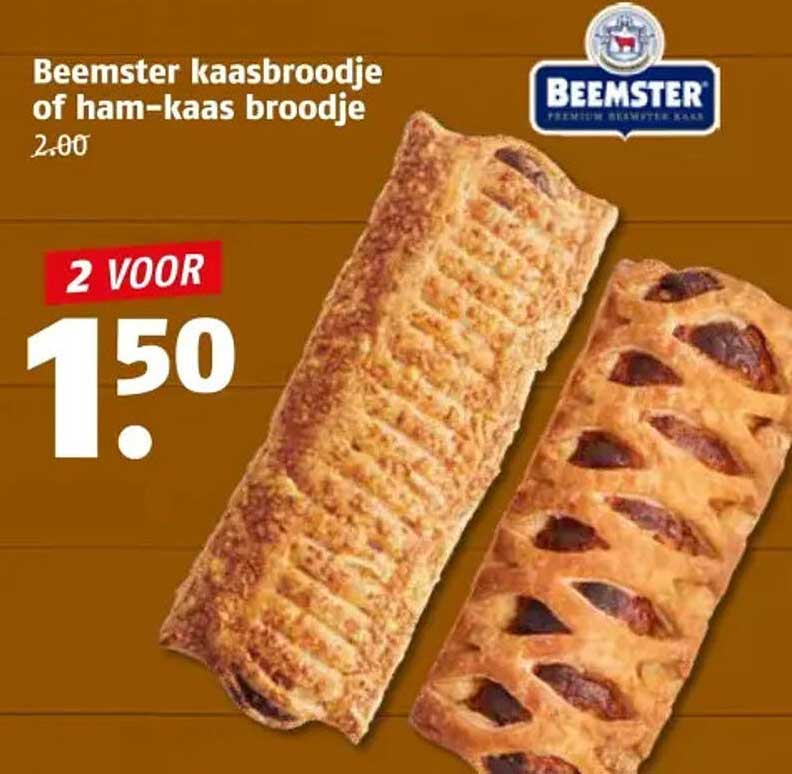Beemster kaaspuddinge of ham-kaas broodge
