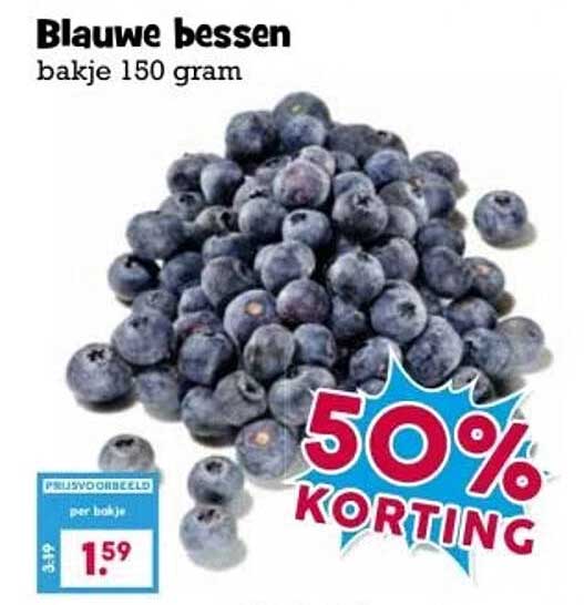 Blauwe bessen bakje 150 gram