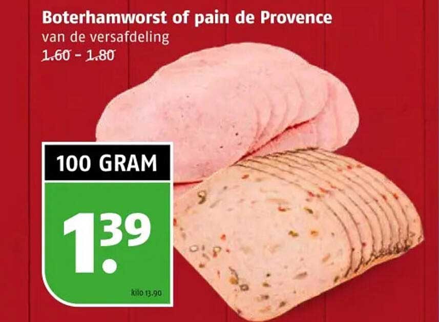 Boterhamworst of pain de Provence
