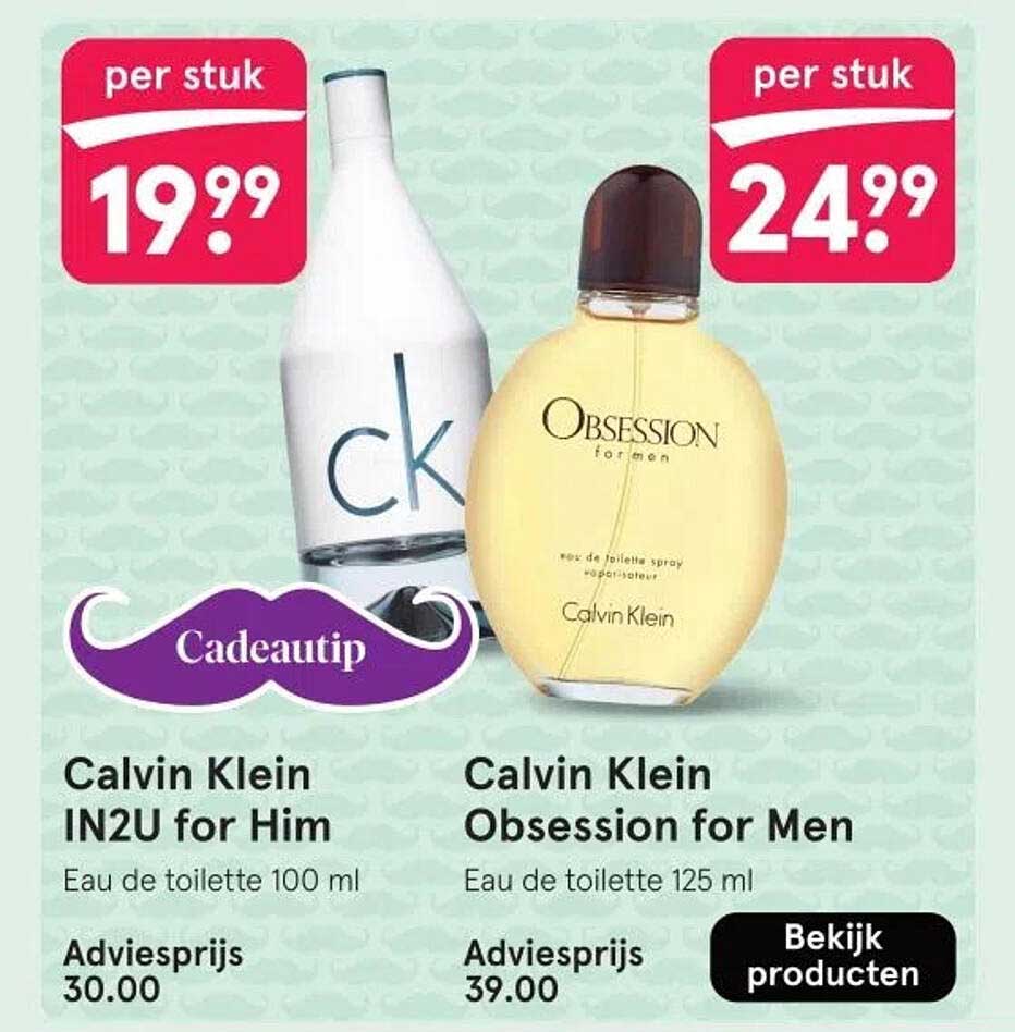 Calvin Klein IN2U for Him - Eau de toilette 100 ml voor €19,99