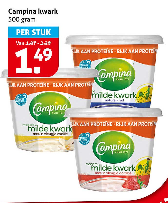Campina kwark 500 gram