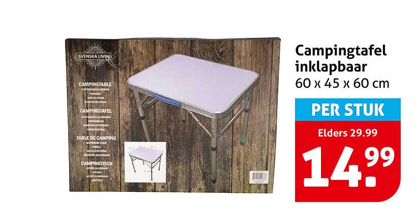 Campingtafel inklapbaar