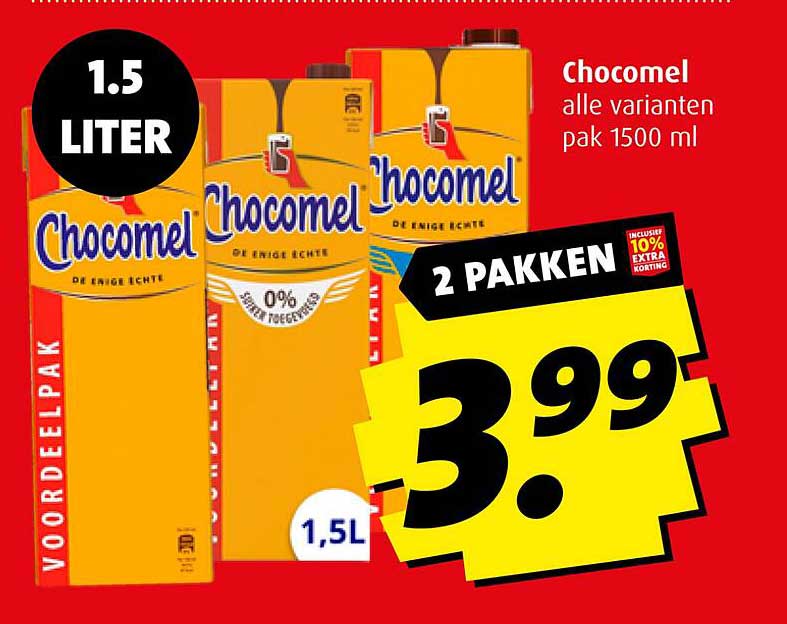 Chocomel alle varianten pak 1500 ml