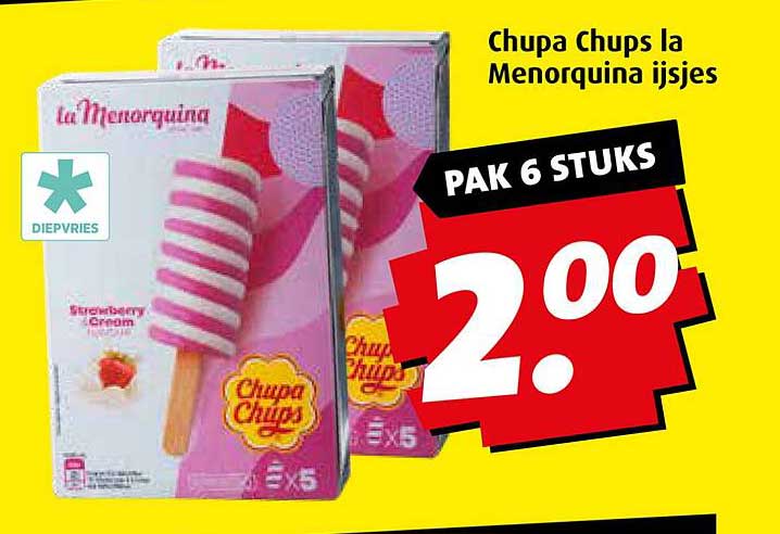 Chupa Chups la Menorquina ijsjes