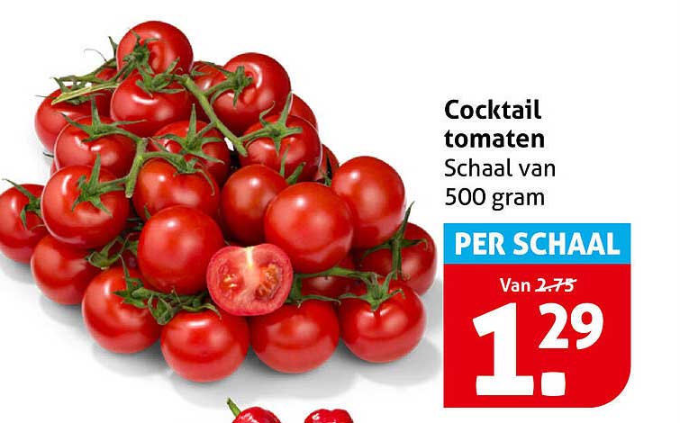 Cocktail tomaten Schaal van 500 gram