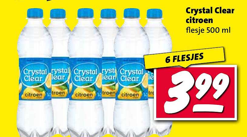 Crystal Clear citroen flesje 500 ml