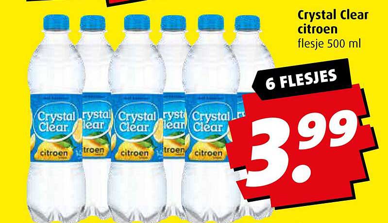 Crystal Clear citroen flesje 500 ml