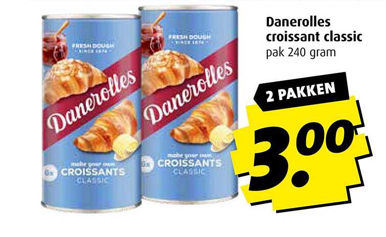 Danerolles croissant classic pak 240 gram