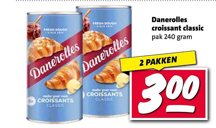Danerolles croissant classic pak 240 gram
