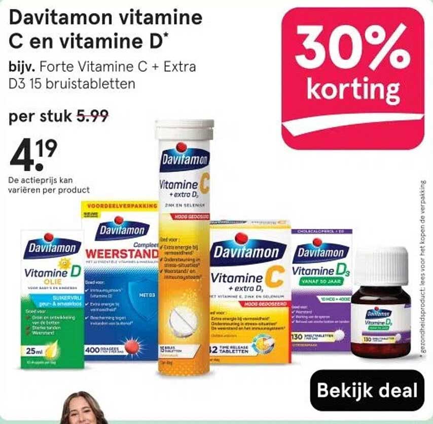Davitamon vitamine C en vitamine D*