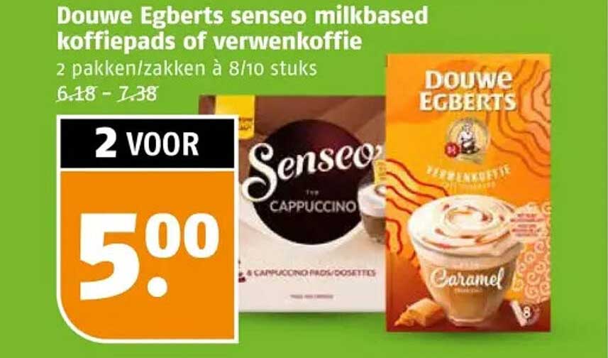 Douwe Egberts senseo milkbased koffiepads of verwengkoffie