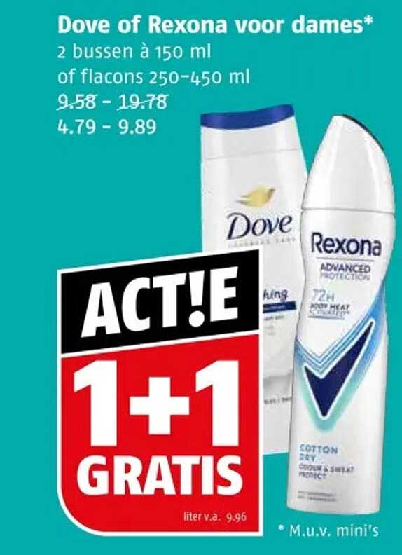 Dove of Rexona voor dames*