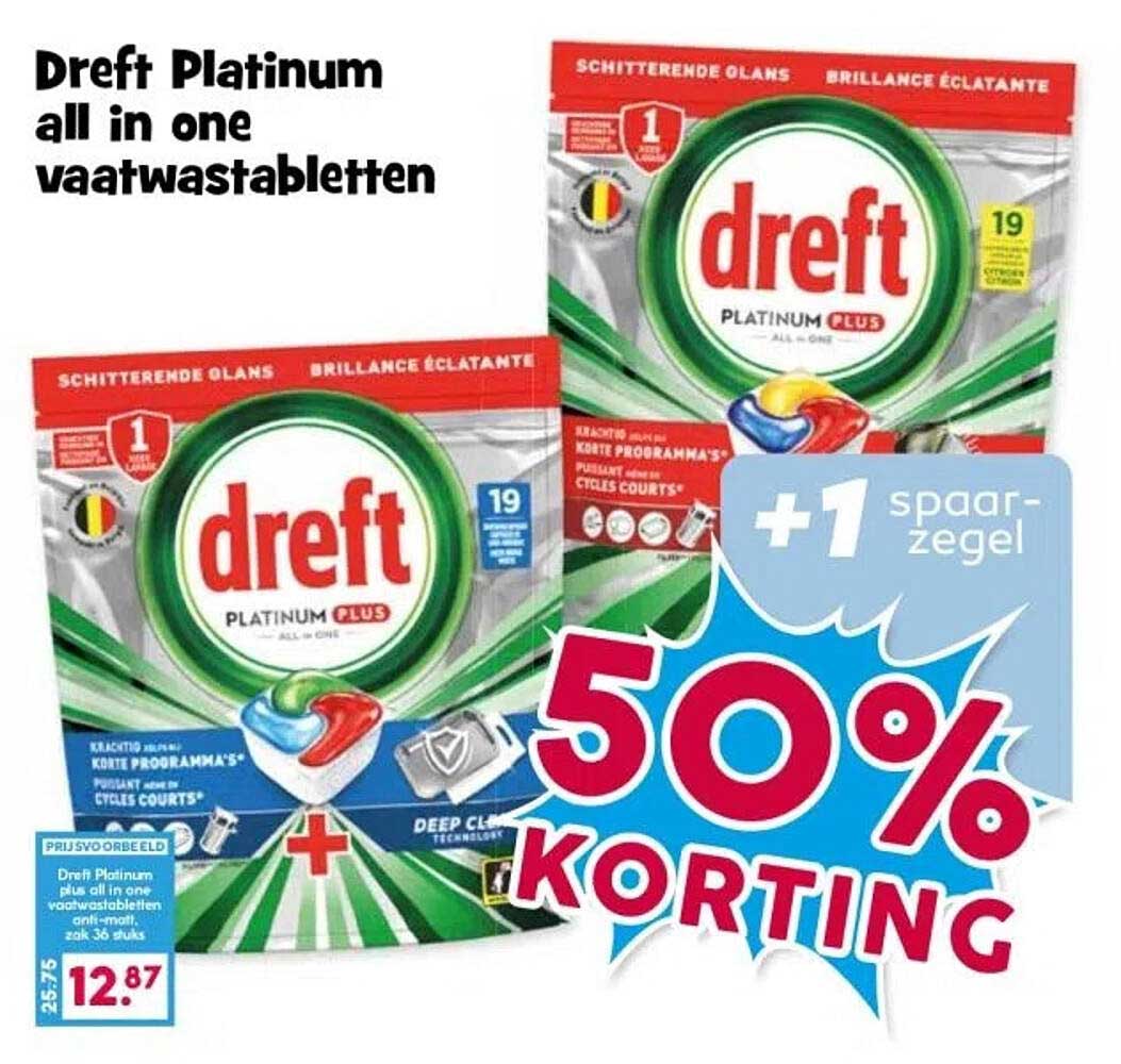 Dreft Platinum all in one vaatwastabletten